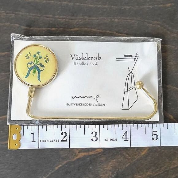 Deadstock Swedish national flower and flags emblem handbag - Picture 3 of 4